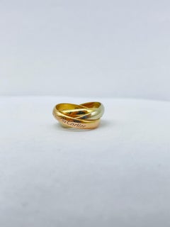 Cartier Trinity Ring in 18k 3 Tone 'Tricolor' Gold