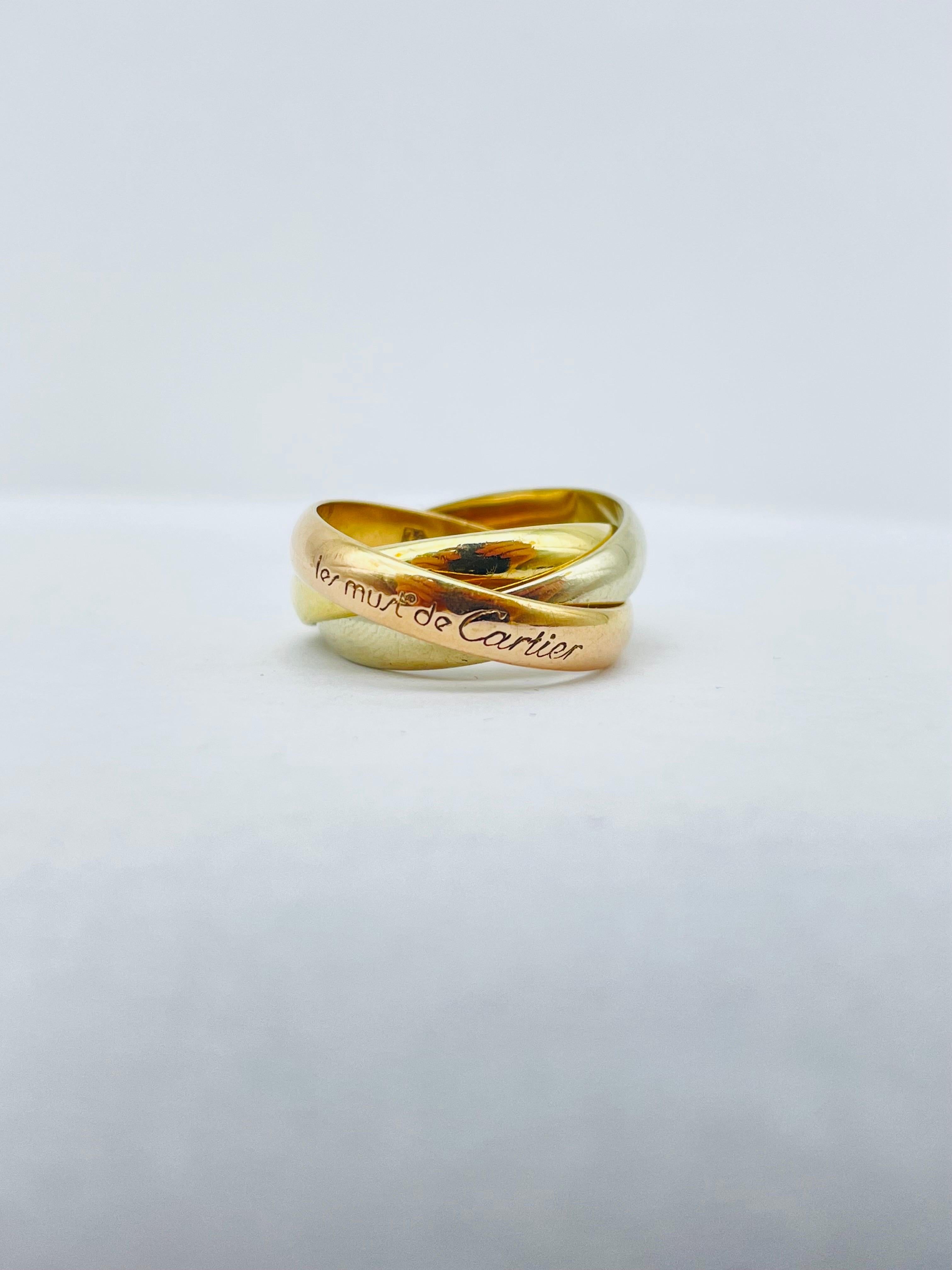 cartier ring tricolor