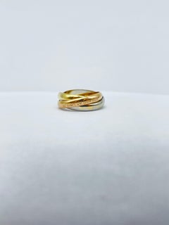 Cartier Trinity Ring in 18k 3 Tone 'Tricolor' Gold