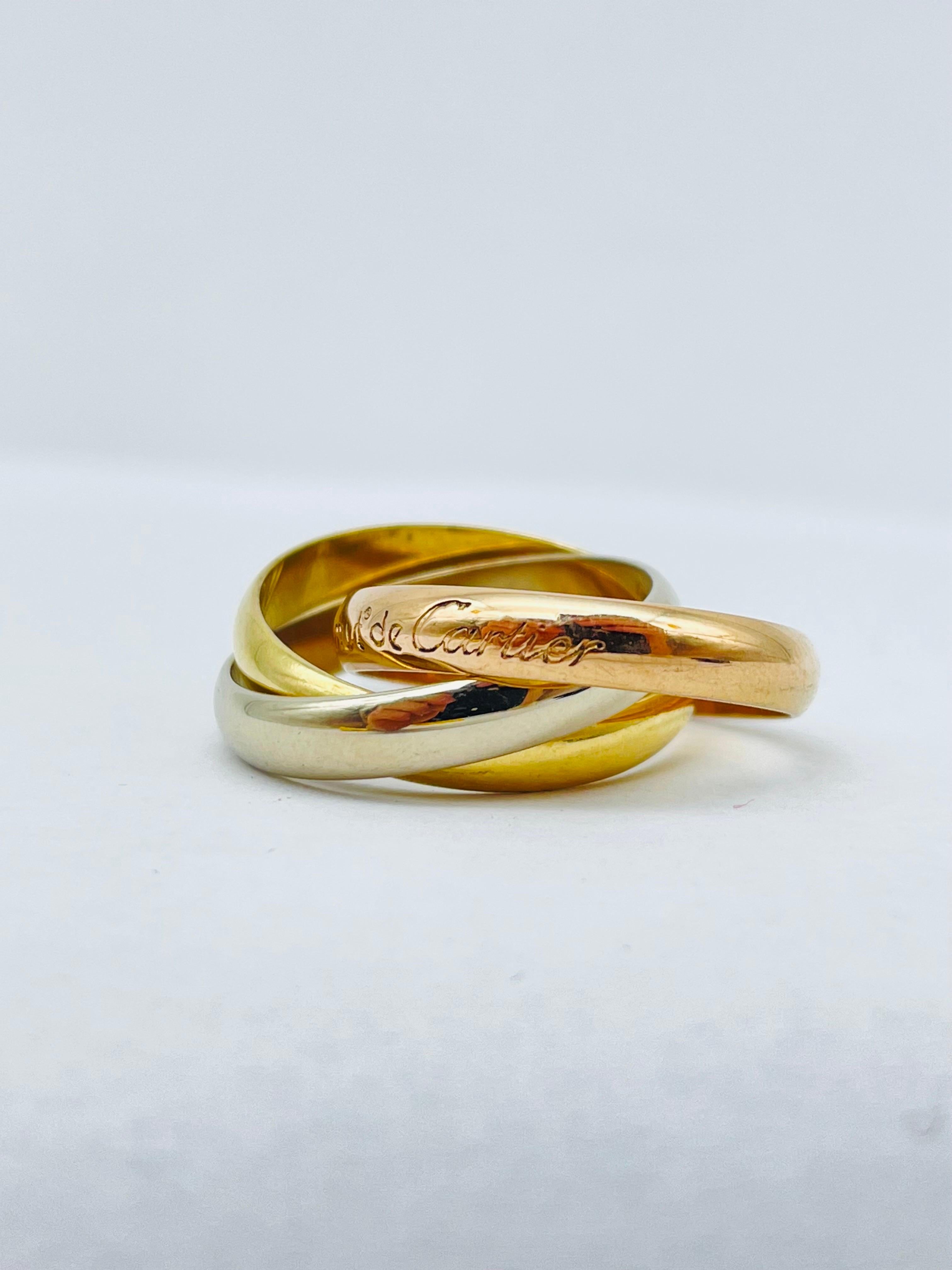 3 tone gold ring