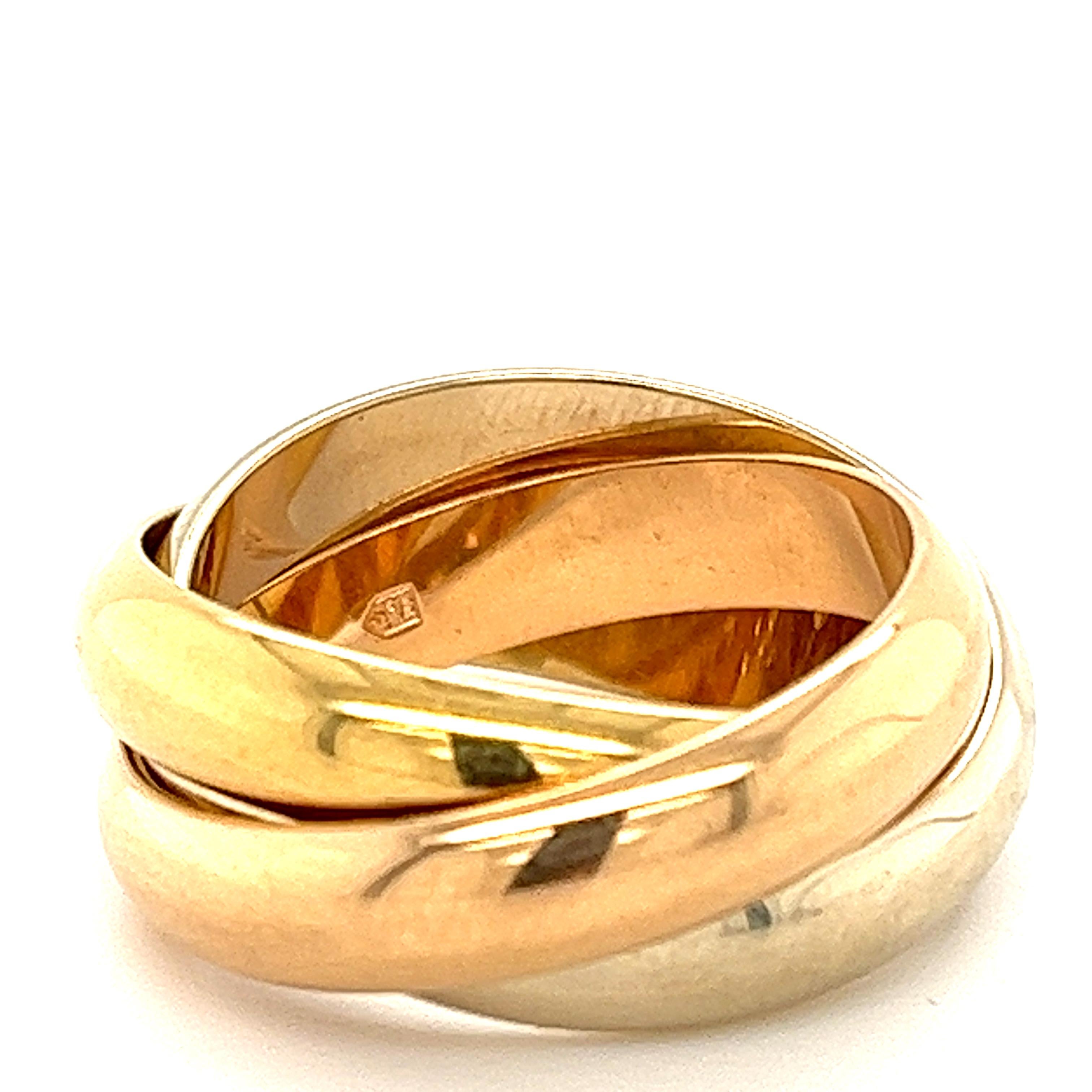 rose gold trinity ring