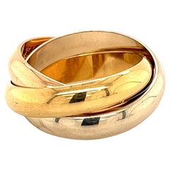 Cartier Trinity Ring in 18K Yellow, White and Rose Gold