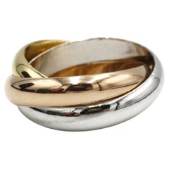 Cartier Trinity Ring in 18K Yellow, White & Rose Gold