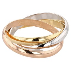 Cartier Trinity Ring in Yellow, White, and Rose Gold Web Store Description