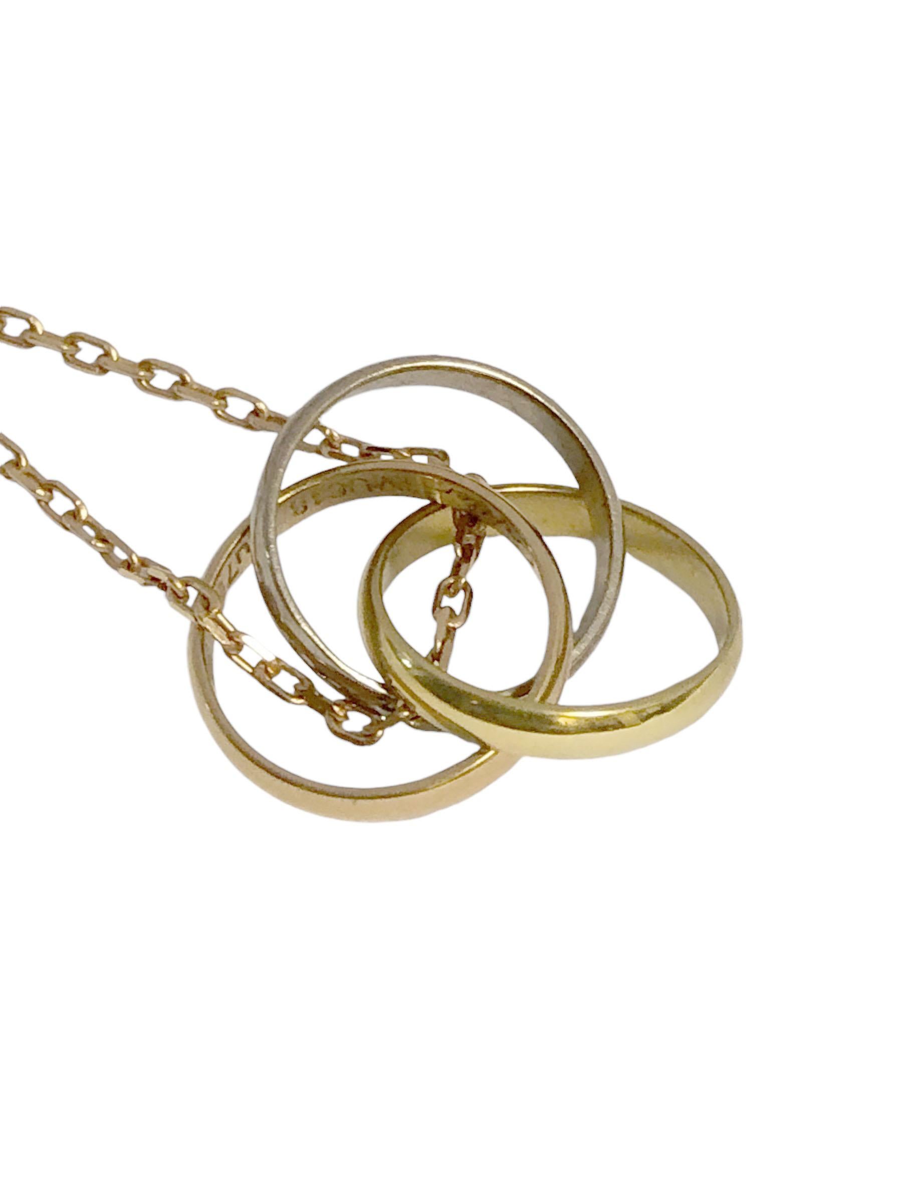 Collana Cartier Trinity Ring In condizioni ottime in vendita a Chicago, IL