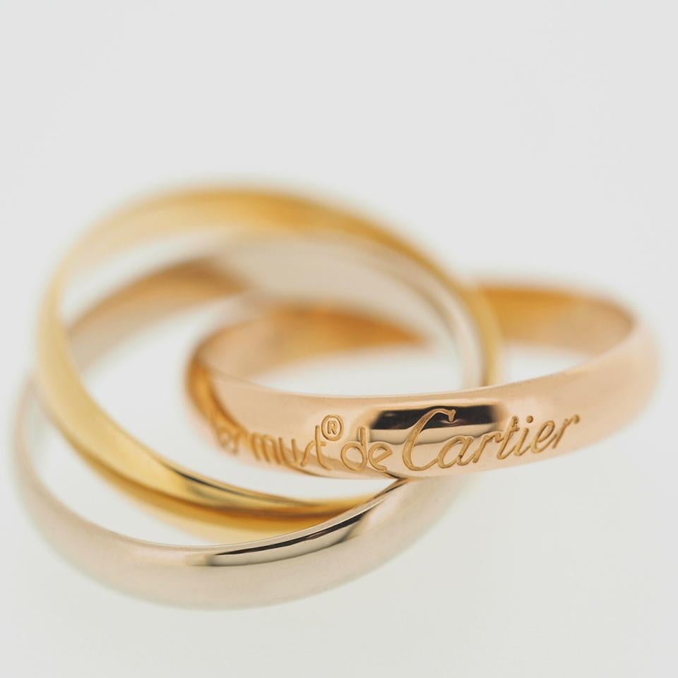 Cartier Trinity Ring Tri Color Gold 51 1