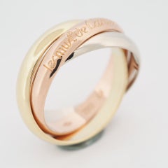 Cartier Trinity Ring Tri Color Gold 53 US 6.25