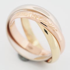 Cartier Trinity Ring Tri Color Gold 55