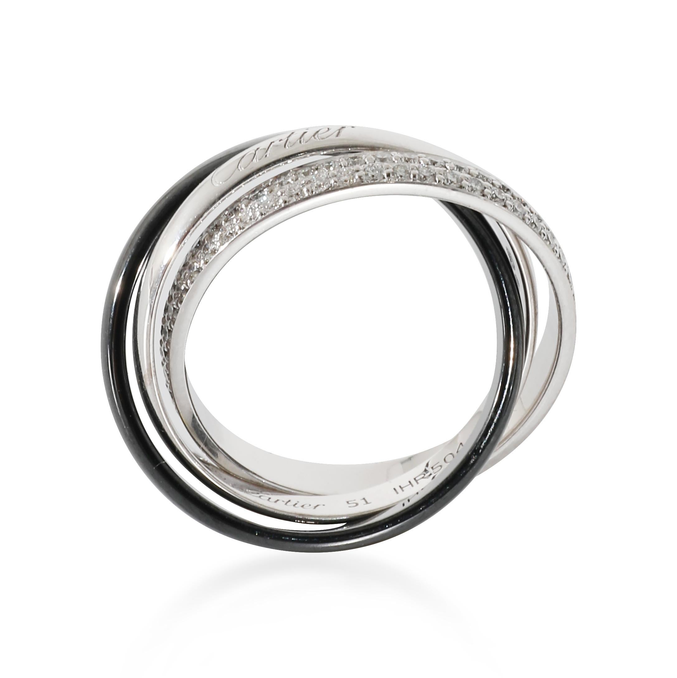 Cartier Trinity Ring with Ceramic & Diamond in 18k White Gold 0.45 CTW

PRIMARY DETAILS
SKU: 134308
Listing Title: Cartier Trinity Ring with Ceramic & Diamond in 18k White Gold 0.45 CTW
Condition Description: Louis Cartier, the founder's grandson,
