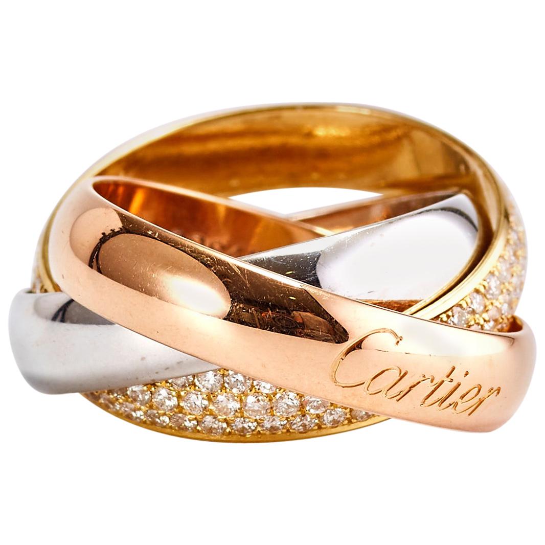 Cartier Trinity Ring with Diamonds