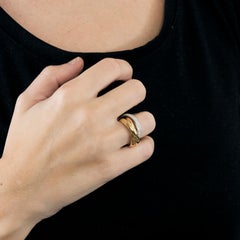 CARTIER - Trinity ring with pavé diamonds