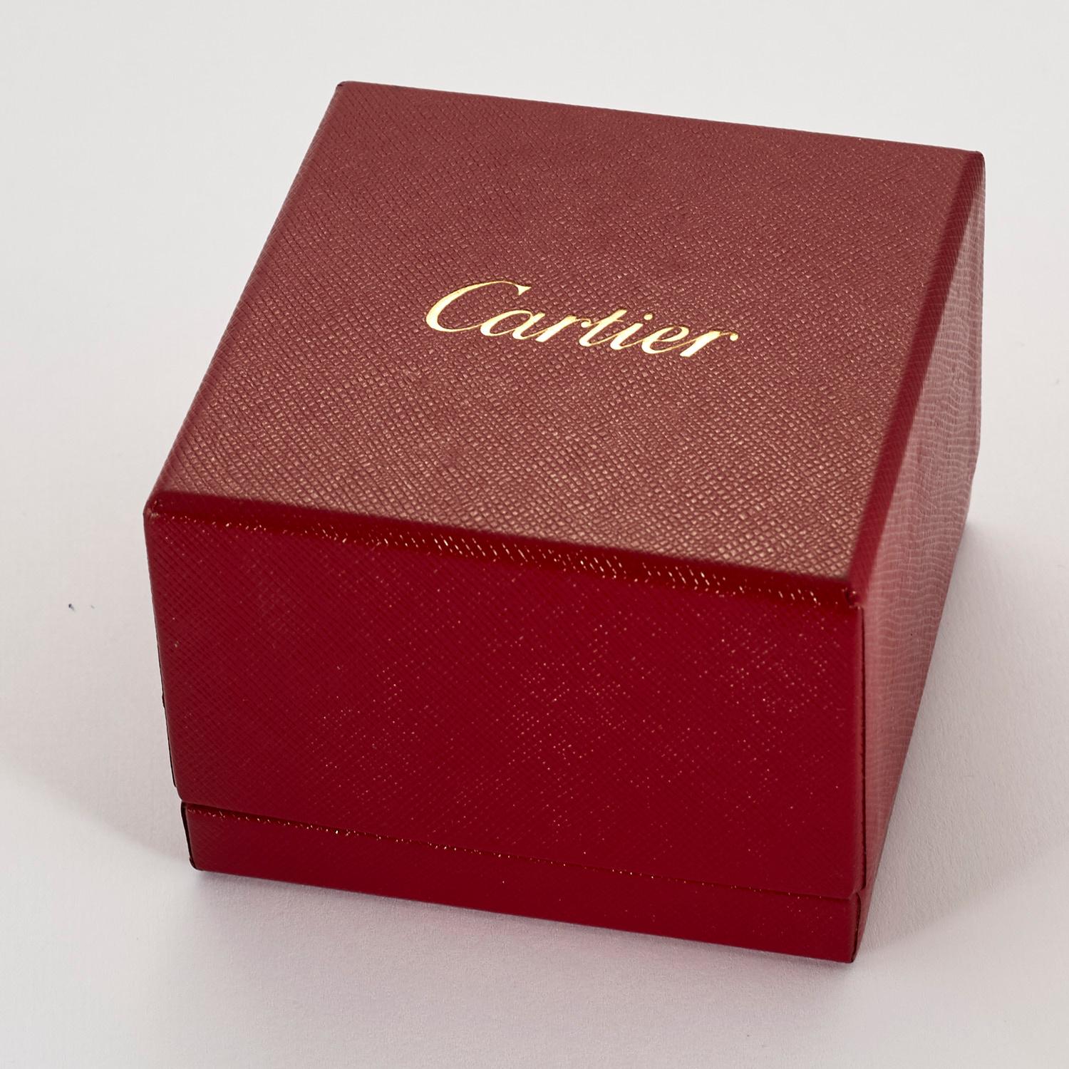 CARTIER - Trinity ring with pavé diamonds For Sale 3