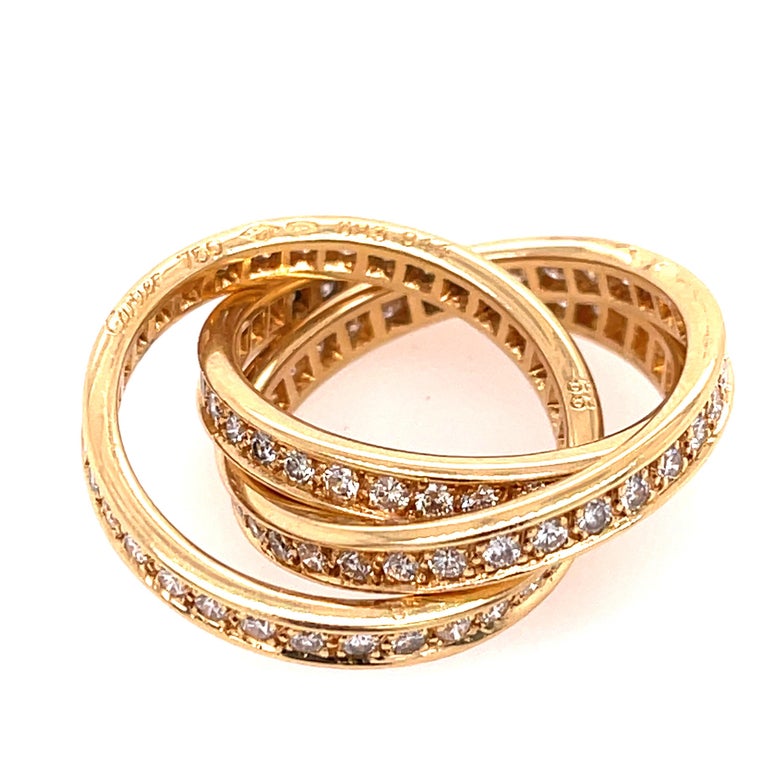 Cartier Trinity Ring Yellow Gold at 1stDibs