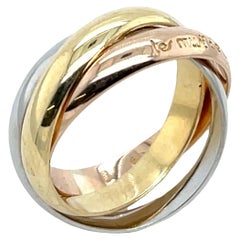 Anillos Cartier Trinity de oro amarillo, blanco y rosa de 18 ct