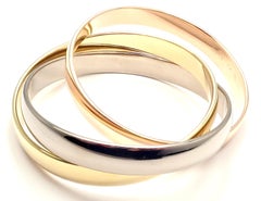 Bracelet Cartier Trinity Rolling grand modèle en or tricolore petite taille