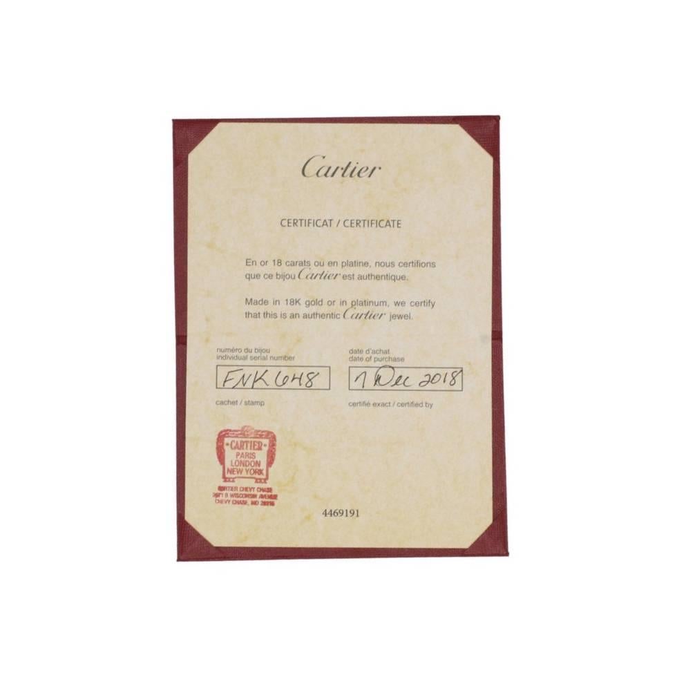Cartier Trinity Rolling Tri-Color 18 Karat Gold Band Ring Small Box & Papers For Sale 1