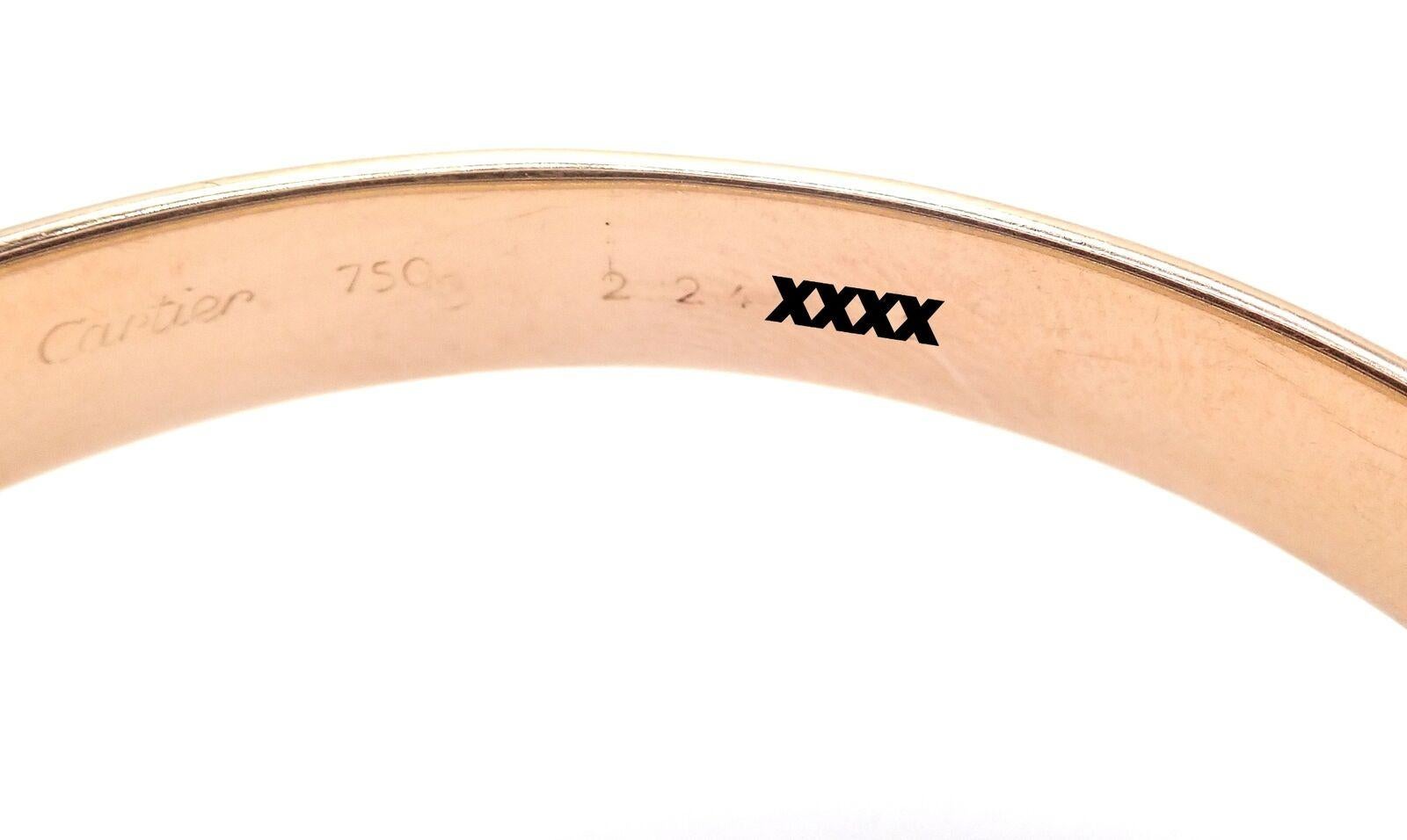 Cartier Trinity Bracelet jonc grand modèle en or tricolore 101,5 grammes en vente 2
