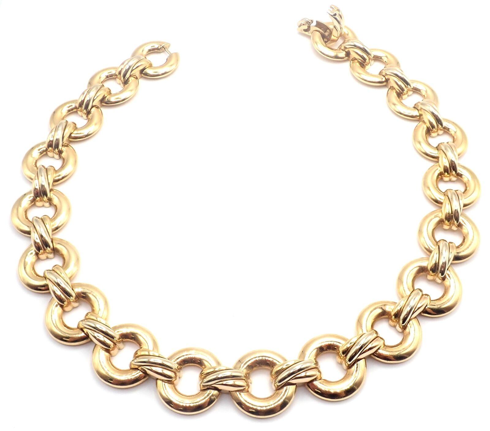 Collana girocollo in oro multicolore Cartier Trinity Round Link in vendita 6