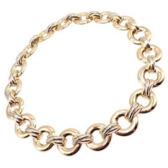 Cartier Trinity Runde Gliederhalskette aus mehrfarbigem Gold mit mehrfarbigen Gliedern