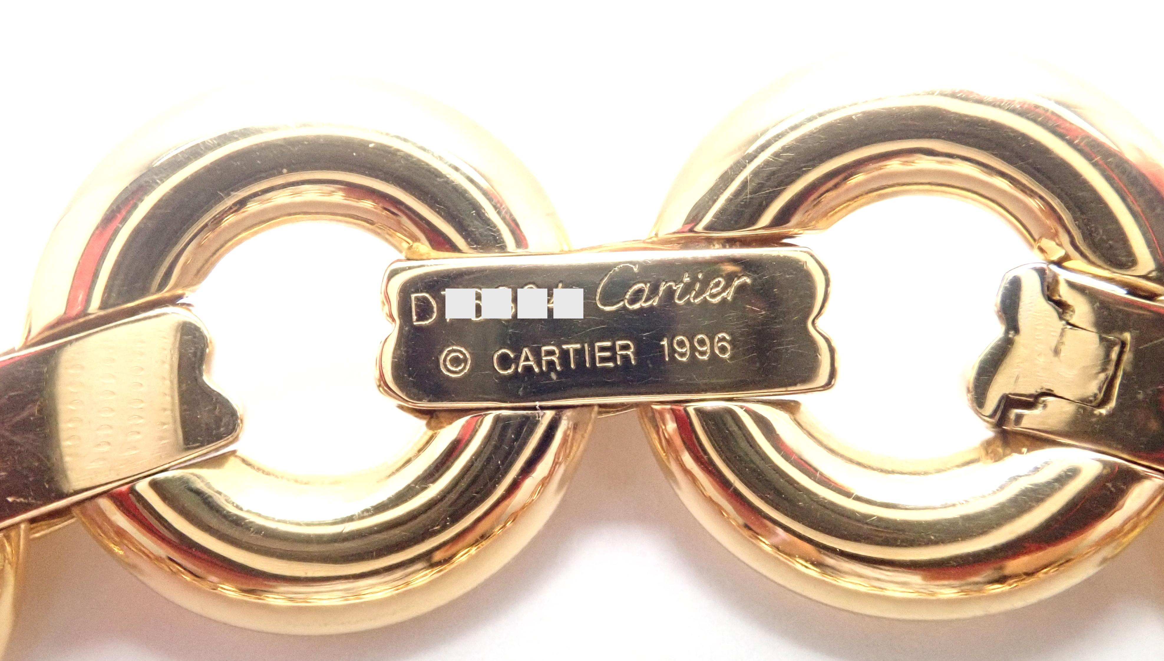 Cartier Trinity Runde Gliederhalskette aus mehrfarbigem Gold mit mehrfarbigen Gliedern für Damen oder Herren im Angebot