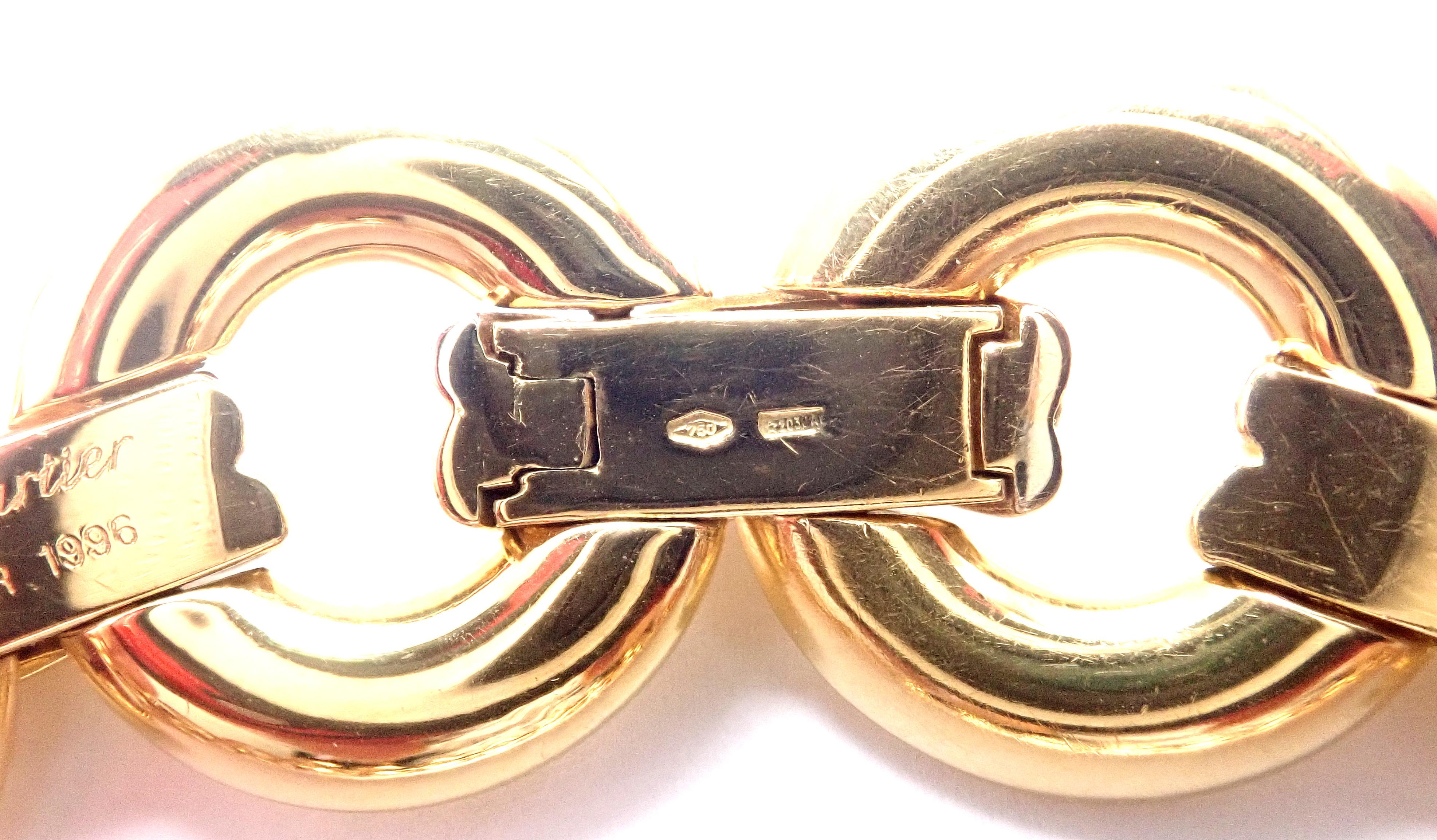 Cartier Trinity Runde Gliederhalskette aus mehrfarbigem Gold mit mehrfarbigen Gliedern im Angebot 1
