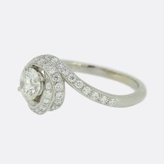 Cartier Trinity Ruban Diamond Solitaire Ring