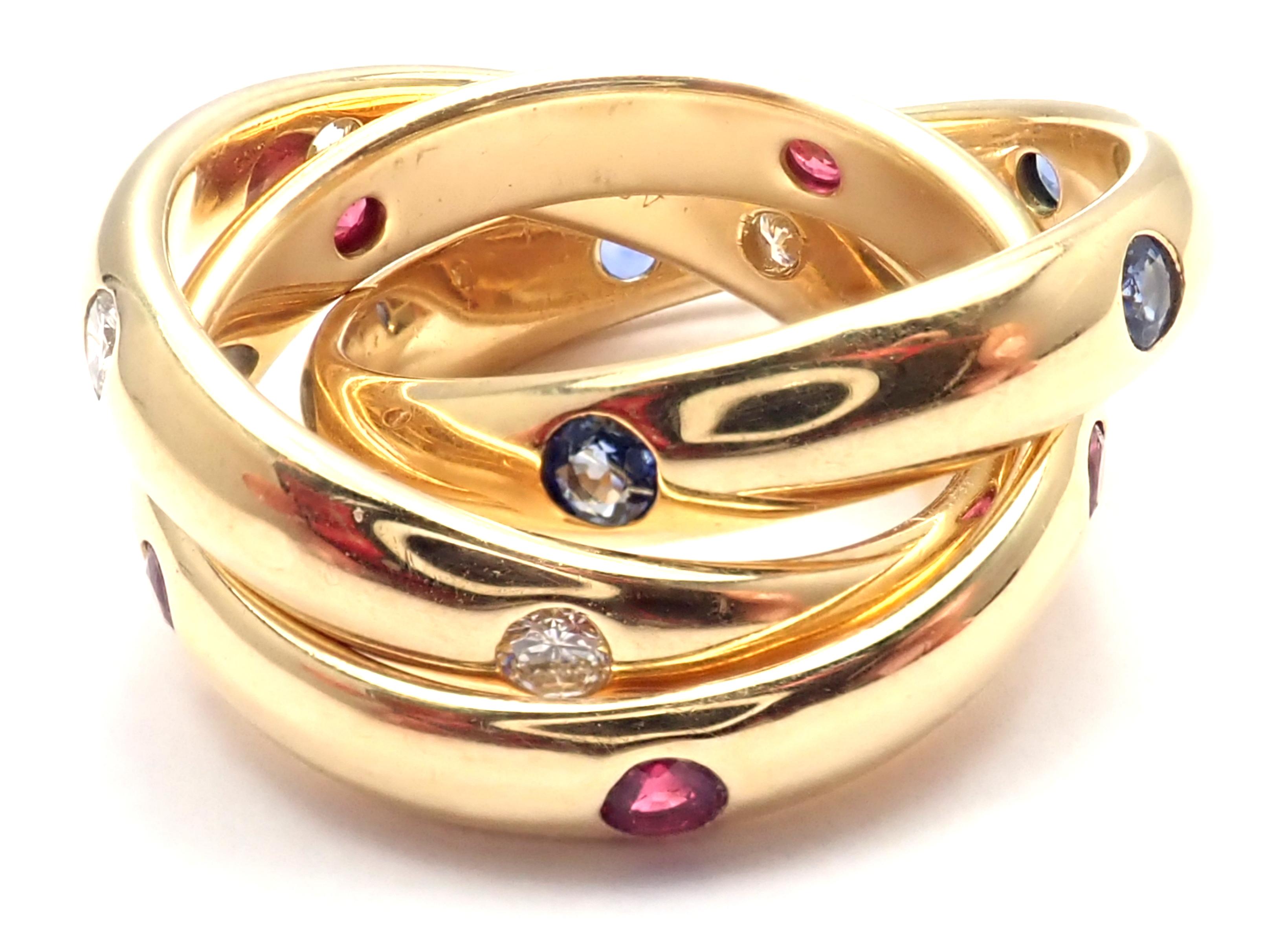cartier trinity ring yellow gold