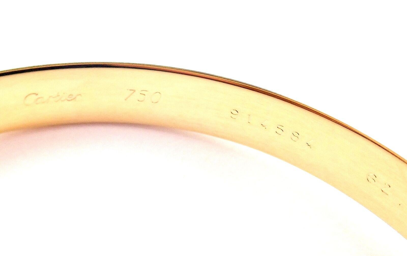 Cartier Trinity Slip-On Tricolor Gold Bangle Bracelet For Sale 3