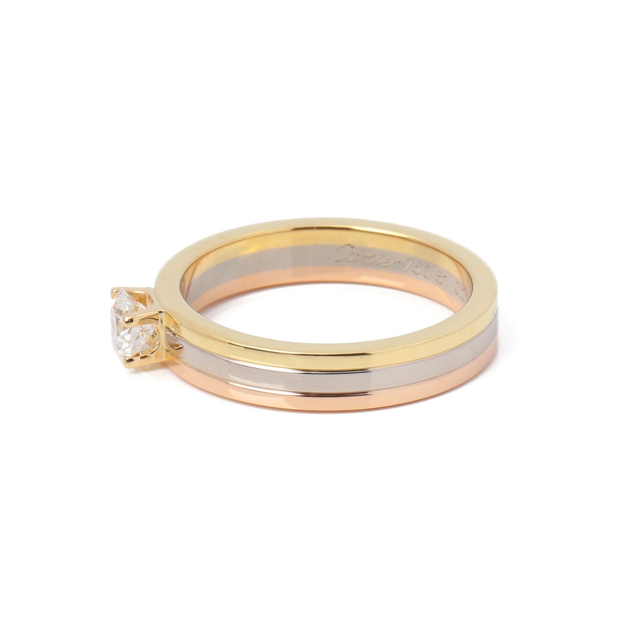 cartier trinity solitaire ring price