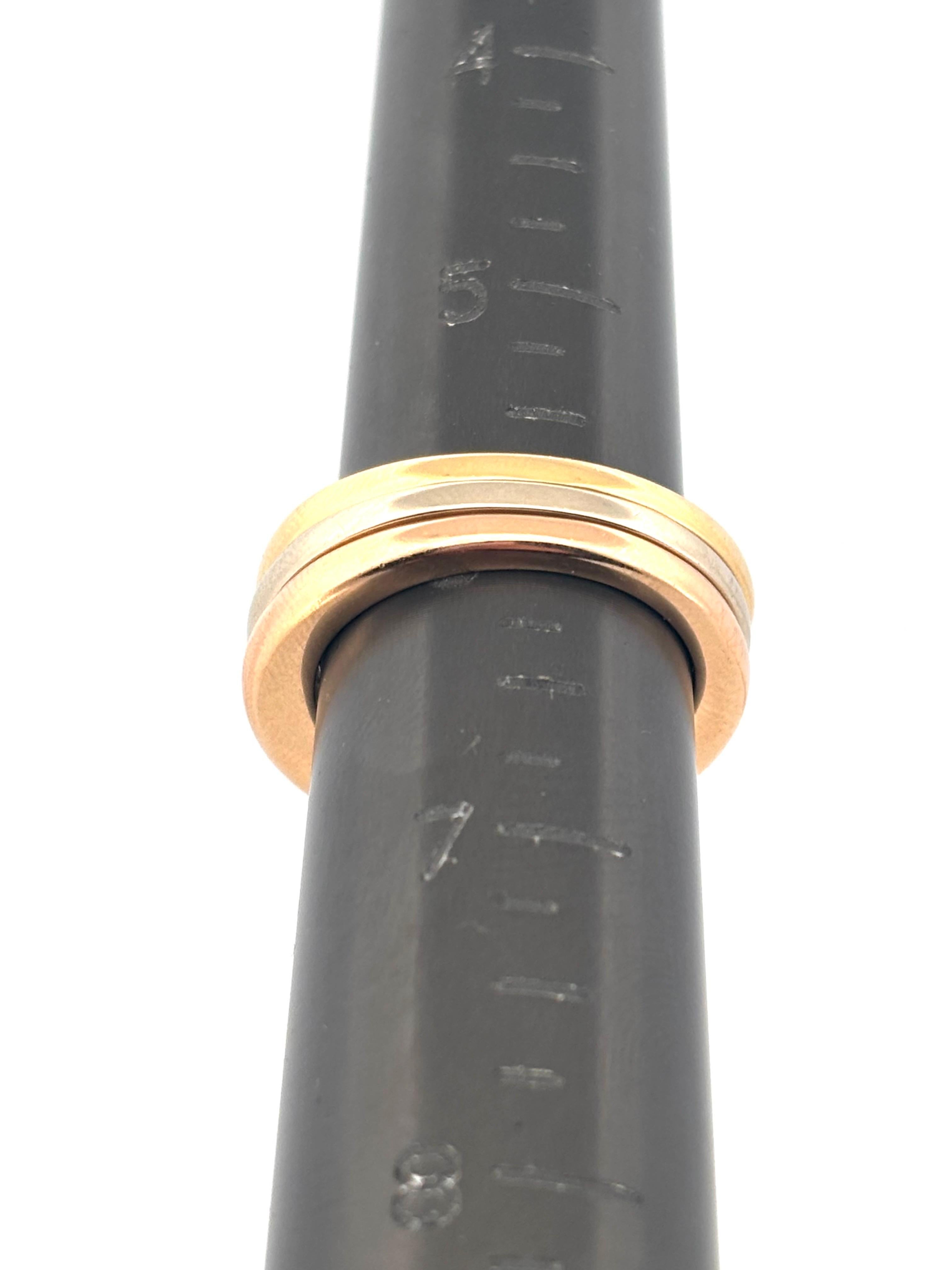 Cartier Trinity Stacking 18K Tri-Tone Gold Ring Größe 6,00 im Angebot 3