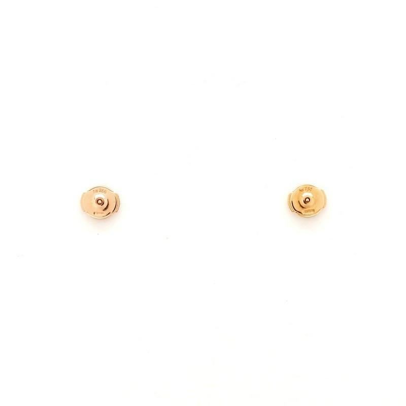 Cartier Trinity-Ohrstecker 18 Karat Tricolor Gold mit Diamant Mini (Rundschliff)