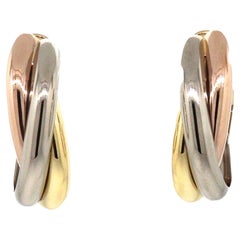 Cartier Trinity Dreifarbige Ohrringe aus 18k Gold