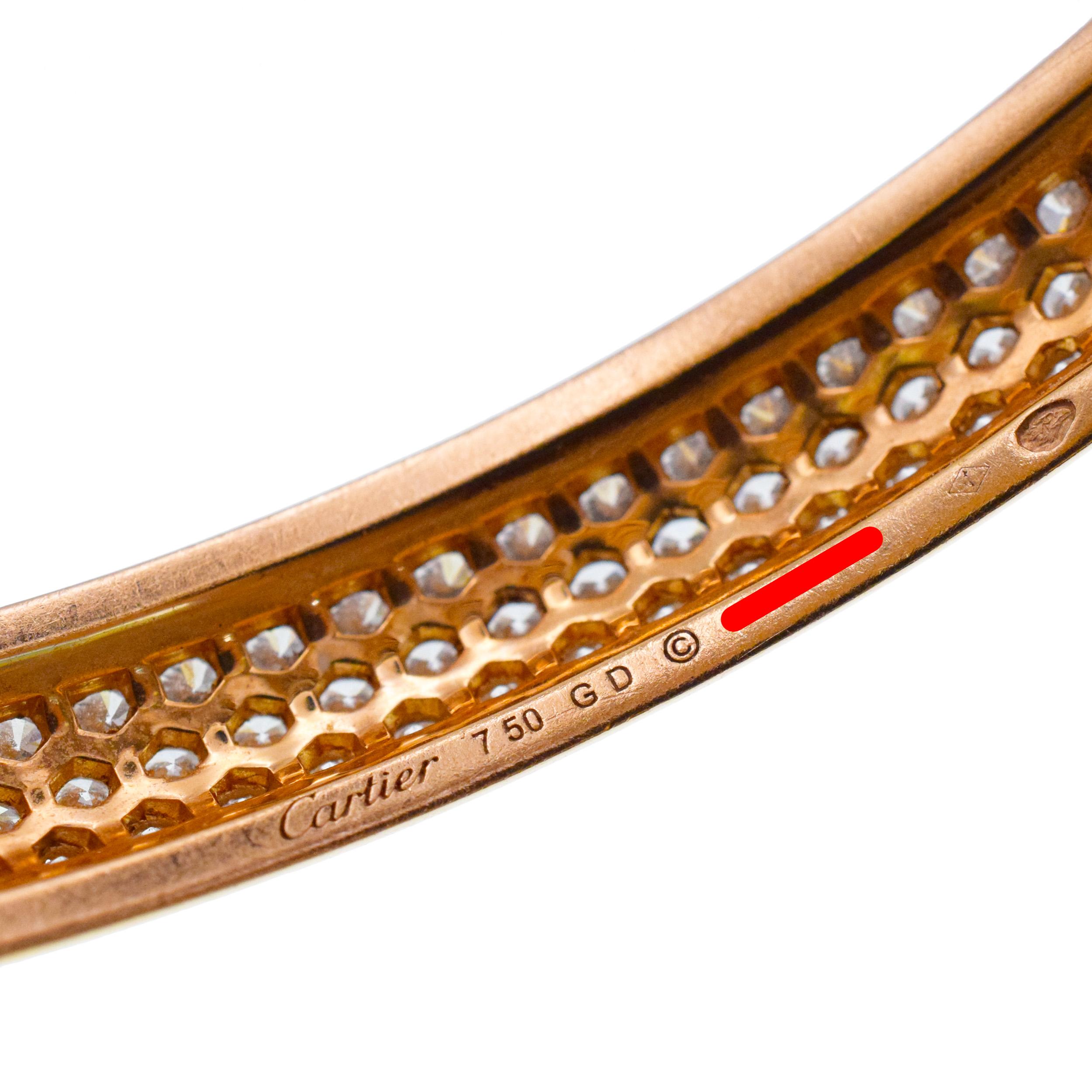 Cartier Trinity Diamant tricolore   Bracelet en vente 4