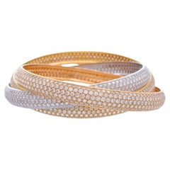 Cartier Trinity Tri-color Diamond   Bracelet