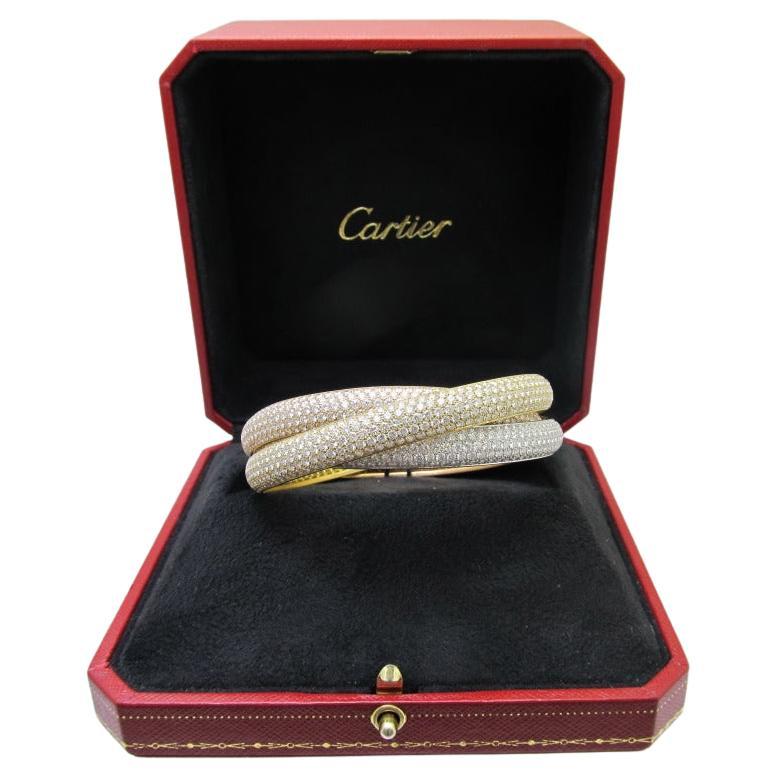Cartier Trinity Tri-color Diamond   Bracelet
