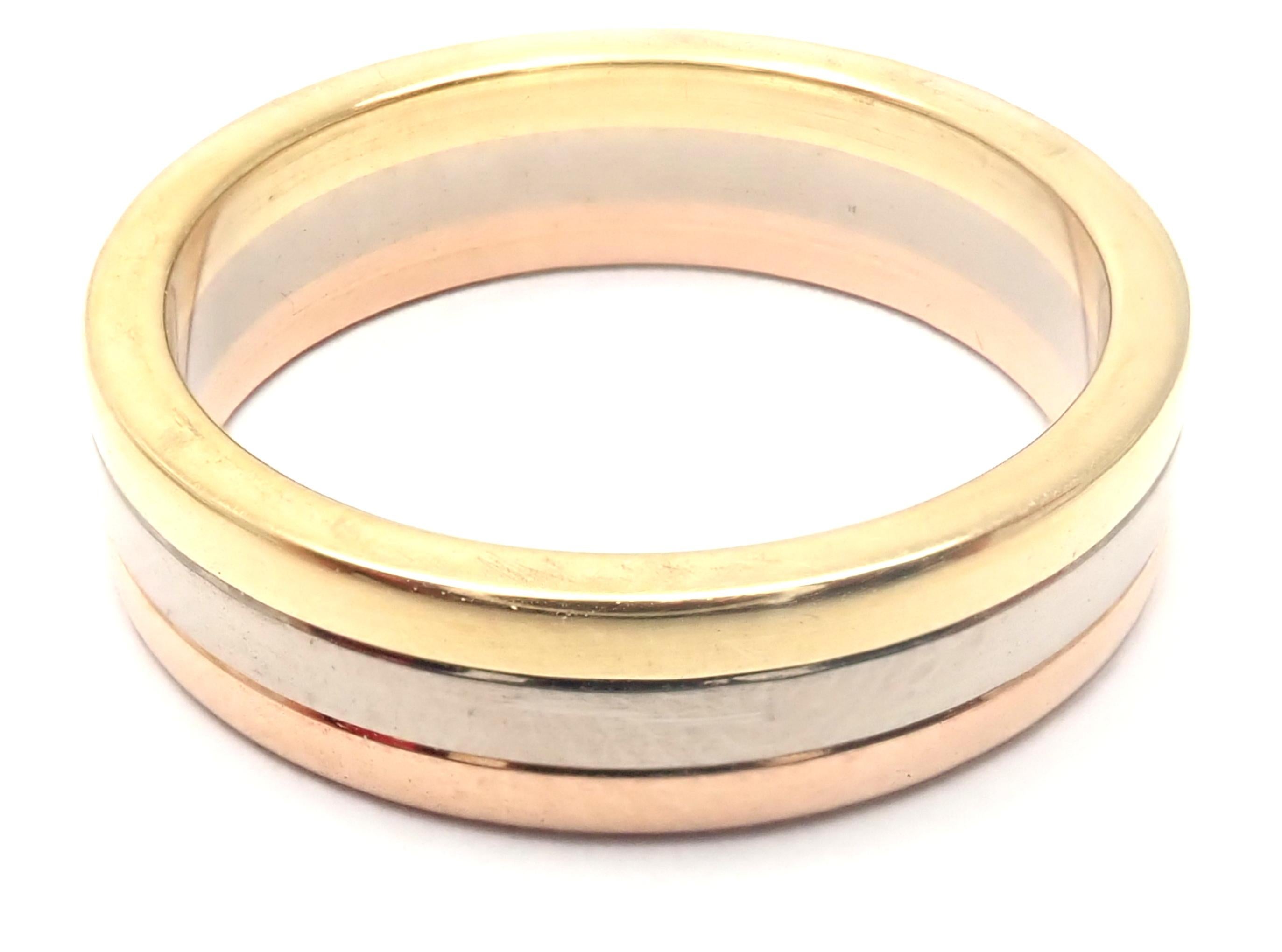 Cartier Trinity Tri-Color Gold Band Ring 2
