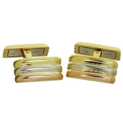 Vintage Cartier Trinity Tri-Color Gold Cufflinks