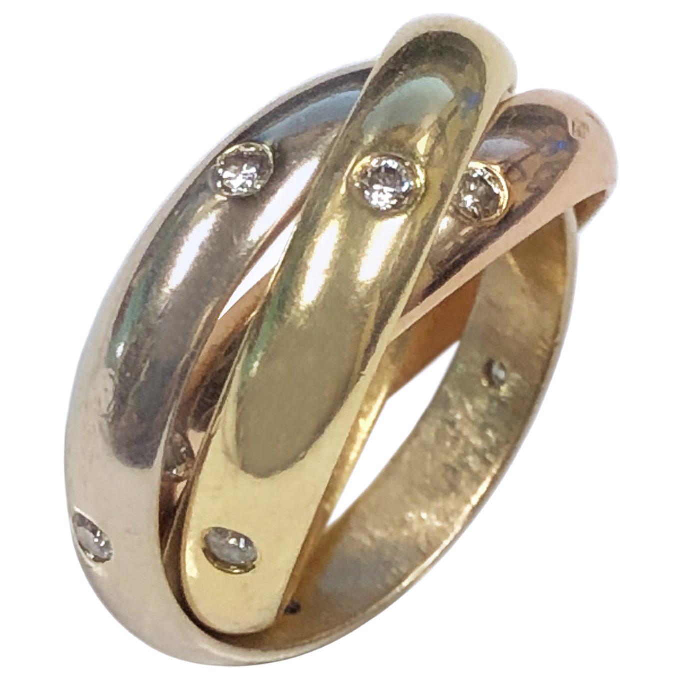 Cartier Juste un Clou Diamond Gold Nail Band Ring at 1stDibs cartier