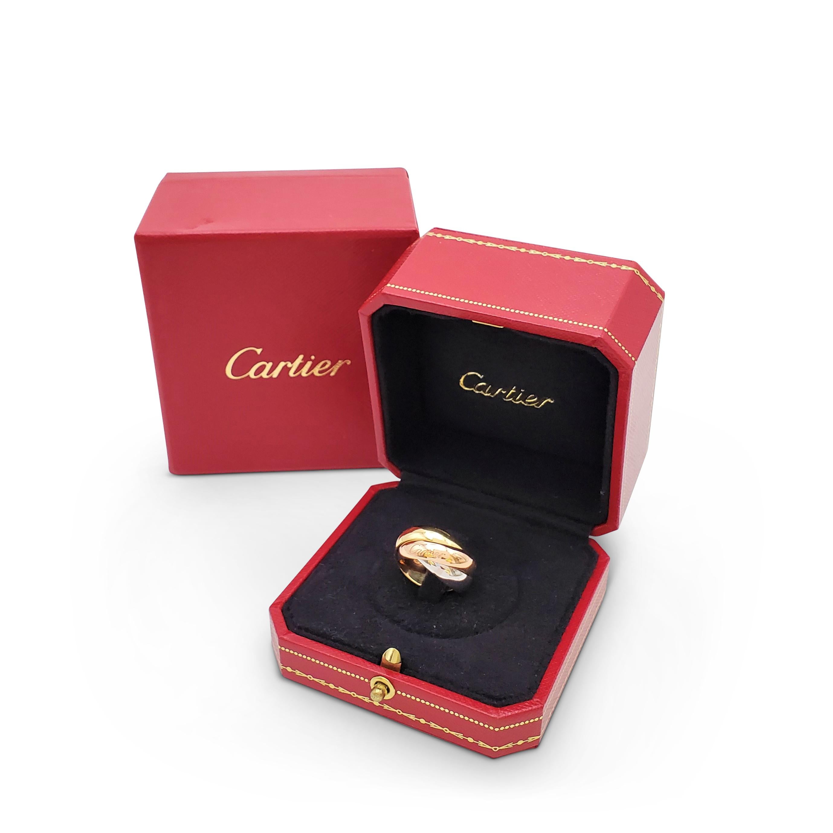 cartier tri color ring