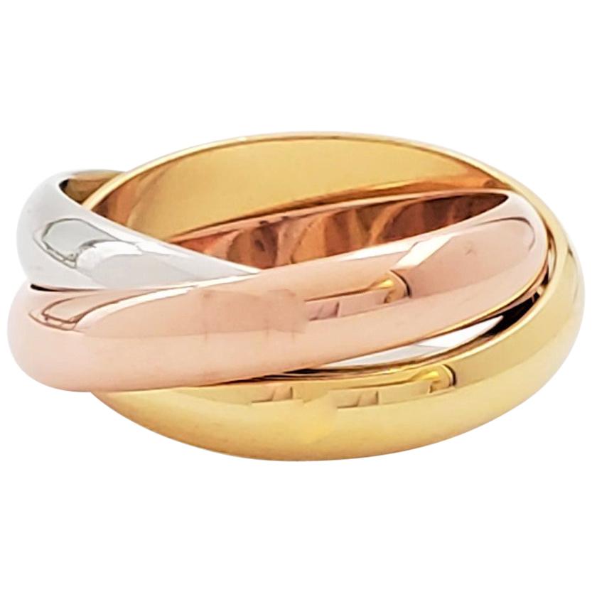 Cartier 'Trinity' Tri-Color Gold Ring