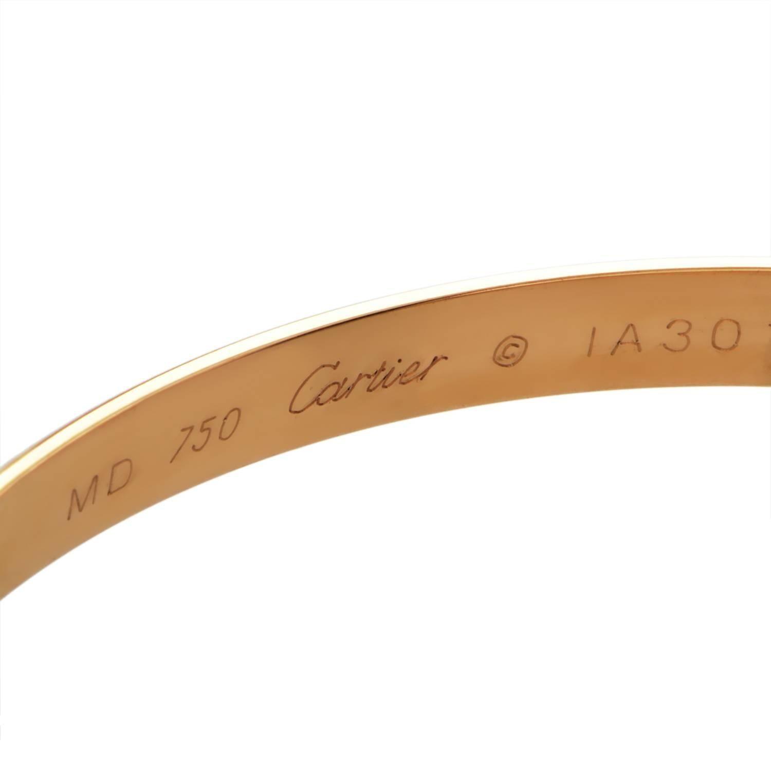 Women's Cartier Trinity Tri-Color Gold Rolling Bangle Bracelet
