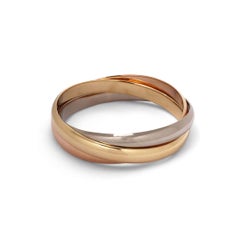 Cartier Trinity Tri-Color Gold Rolling Bracelet