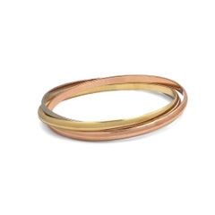 Cartier Trinity Tri-Color Gold Rolling Bracelet