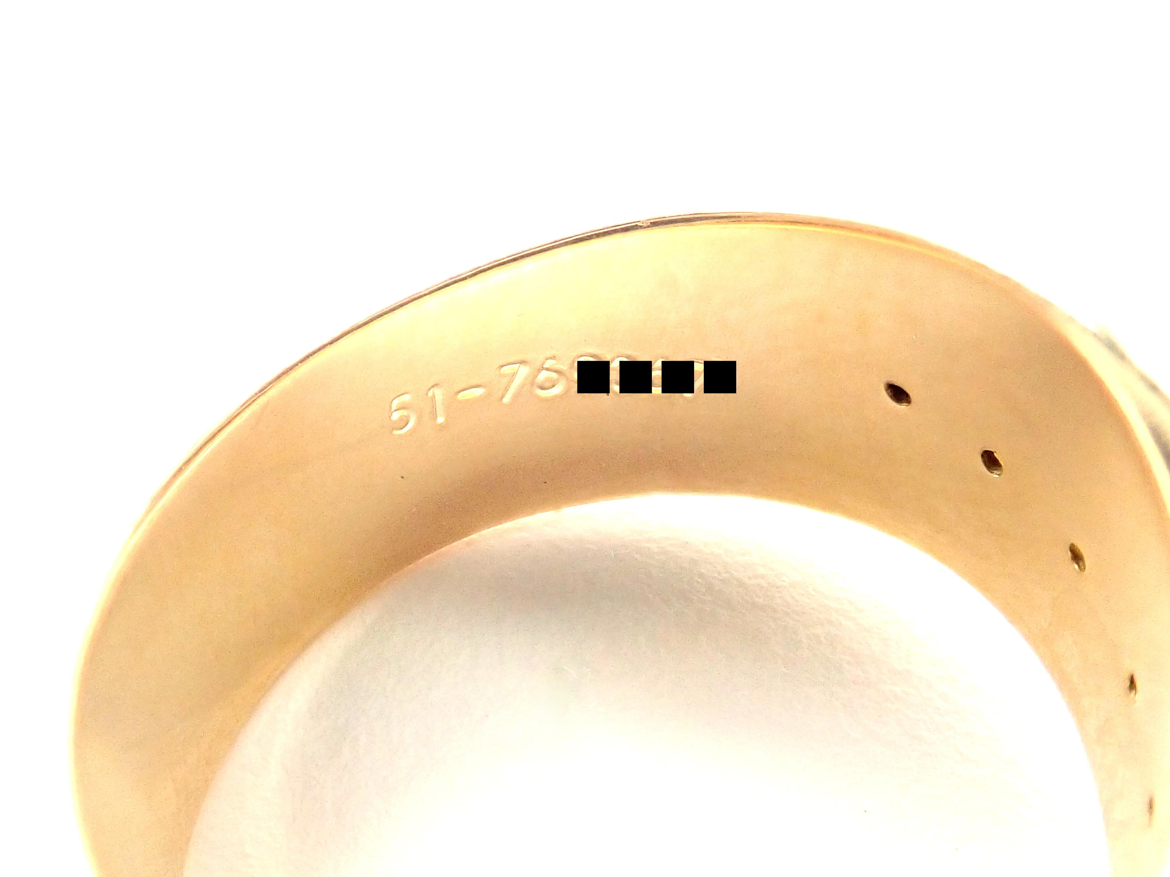 Cartier Trinity Tri-Color Gold breiter Bandring im Zustand „Hervorragend“ in Southampton, PA