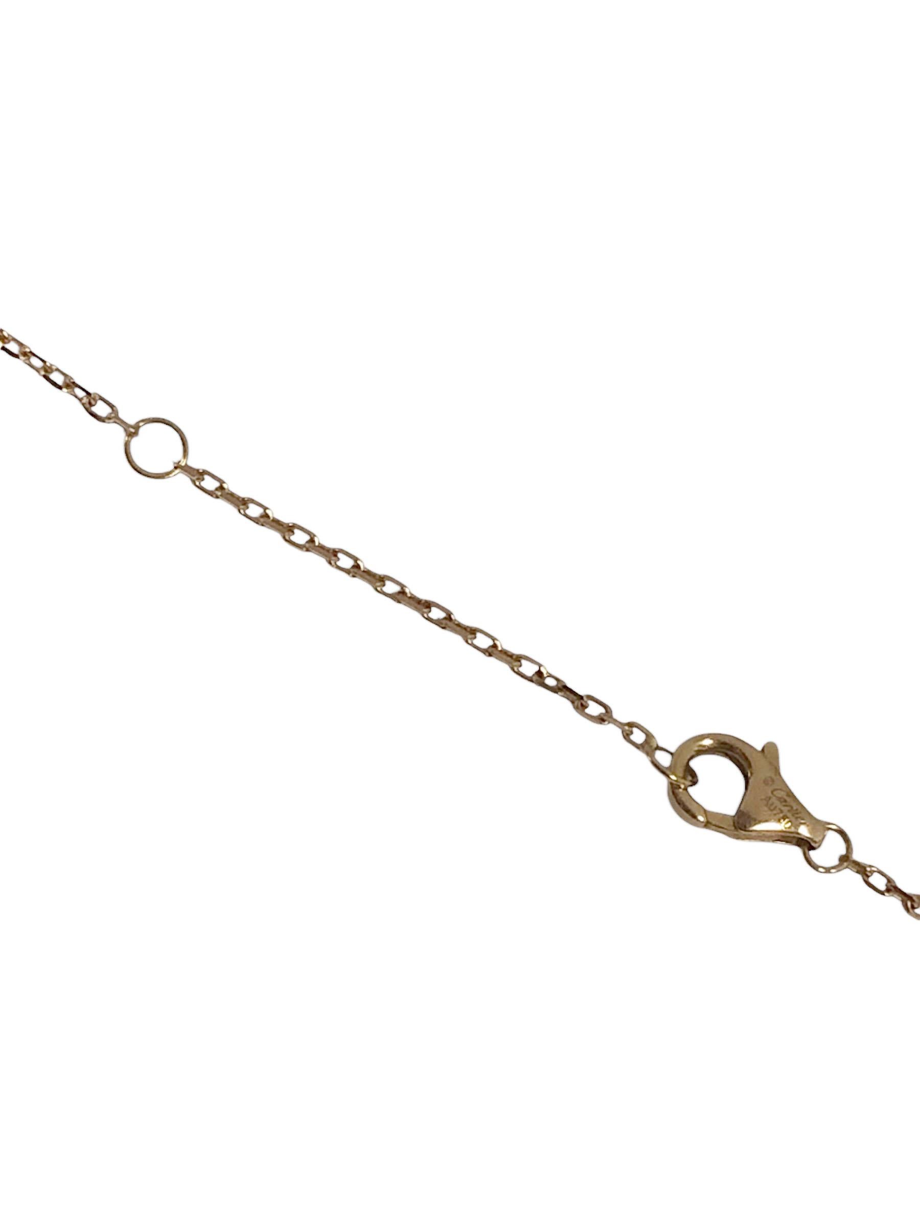 Cartier Trinity Tri Color on Rose Gold Chain Pendant Necklace 1