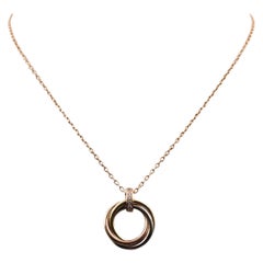 Cartier Trinity Tri Color Pendant Necklace