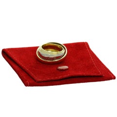 Bague Trinity Cartier en or triple 18 carats. Certificat