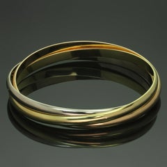 Cartier Trinity Tri-Gold Bangle Small Bracelet