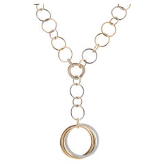 Cartier Trinity Tricolor Diamond Necklace CA35-041326