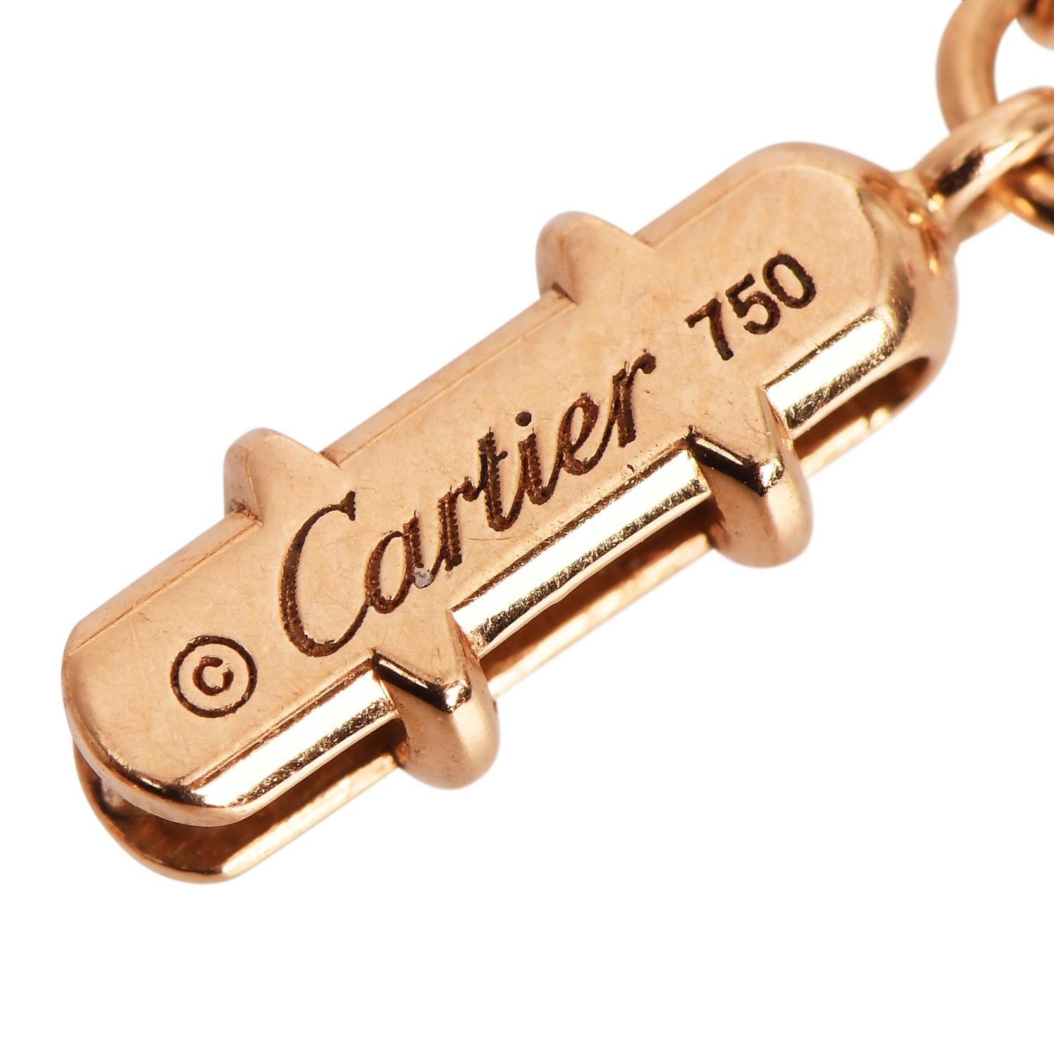 Collana Cartier Trinity Tricolor a più catene in oro 18 carati in vendita 2